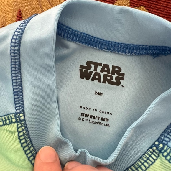 NWT The Child Star Wars Boys 2 pc Swim Set Size 2T/24 Month Disney - Picture 3 of 5